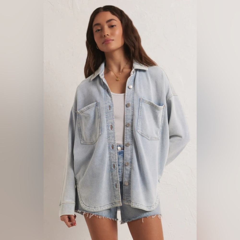 Z Supply Light Blue Denim Shirt